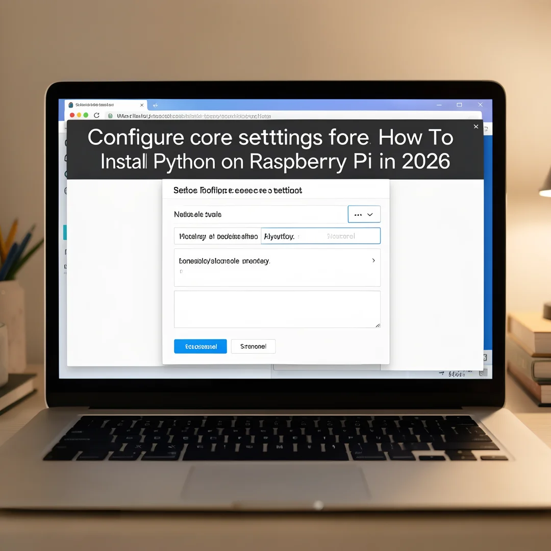 Step 3: Technical tutorial screenshot: Configure core settings for How To Install Python on Raspberry Pi in