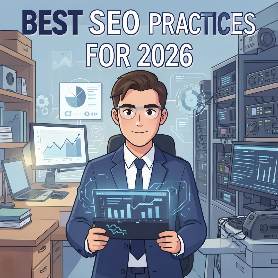 Step 3: Illustration for step: Set clear goals related to Best SEO Practices for 2026, professional educatio