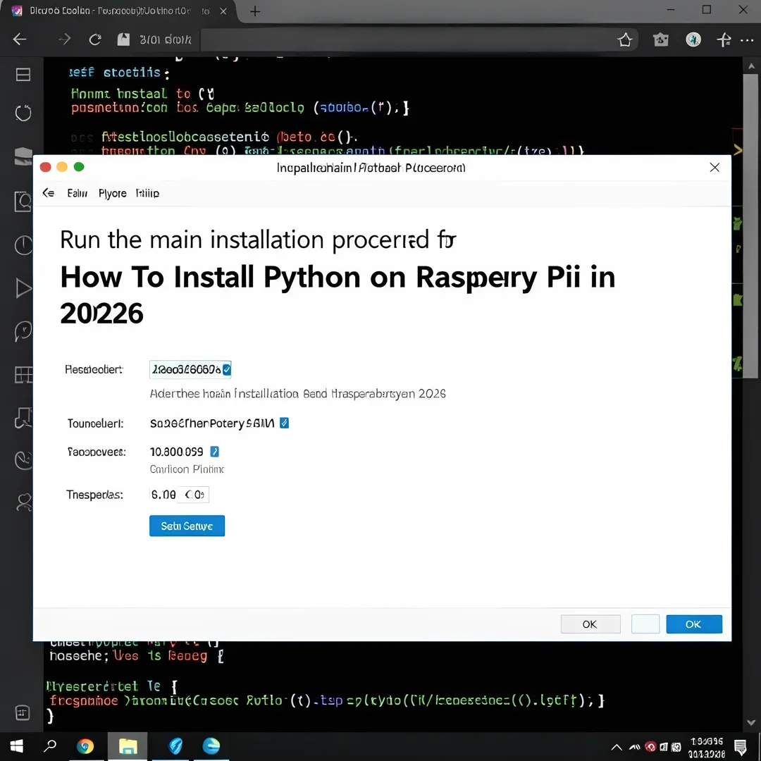 Step 4: Technical tutorial screenshot: Run the main installation procedure for How To Install Python on Rasp