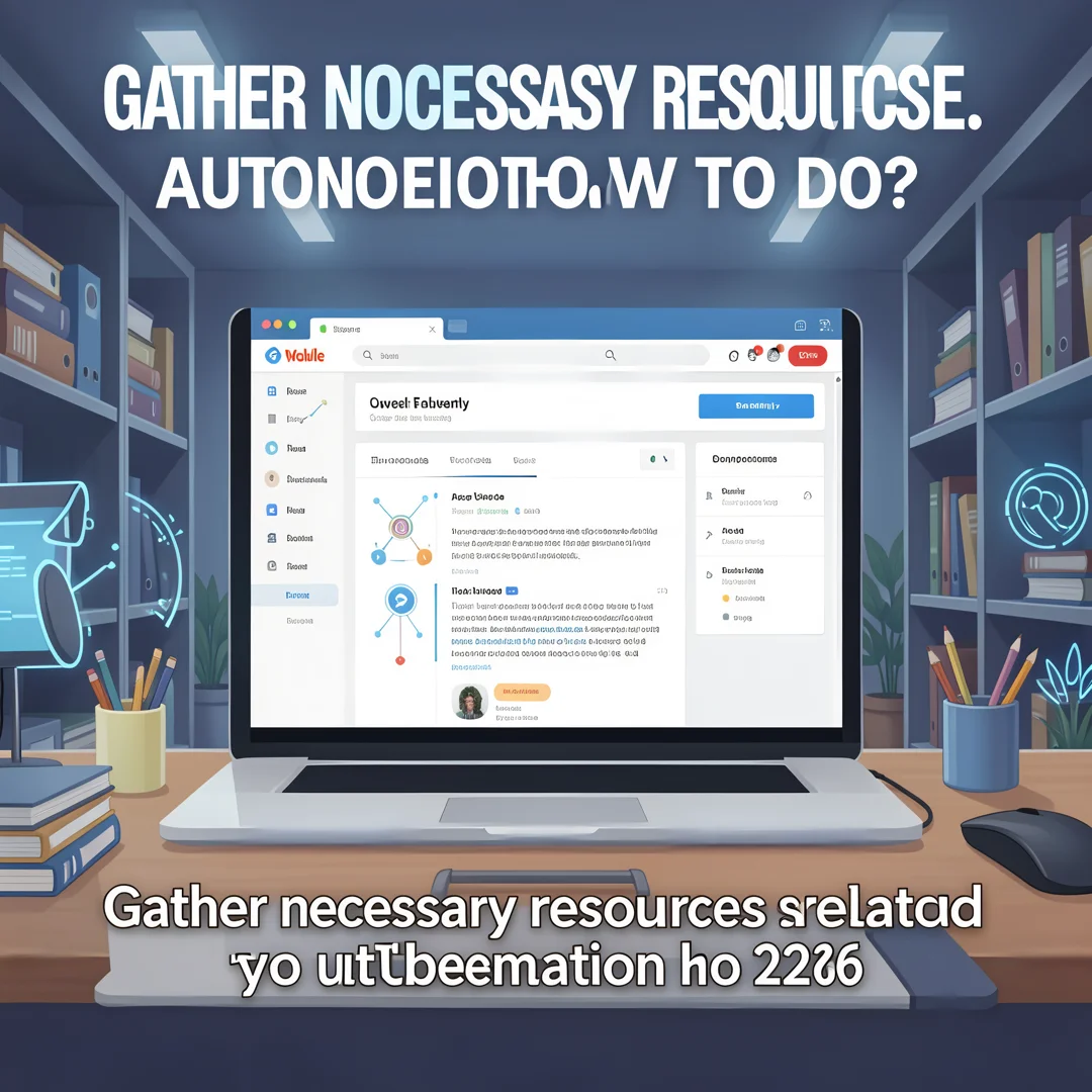 Step 4: Illustration for step: Gather necessary resources related to youtube automation how to do? in 2026,