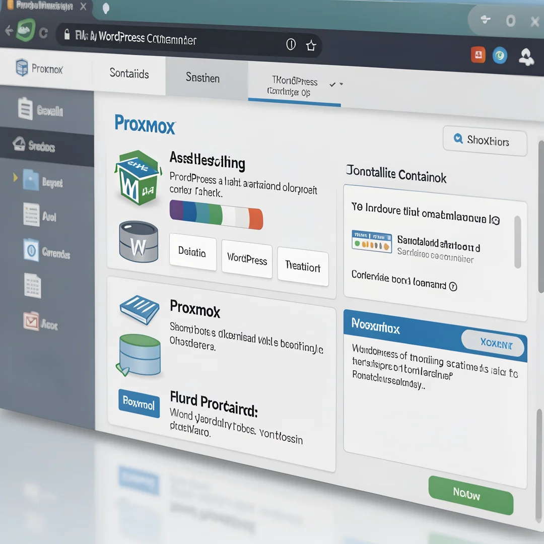 Step 5: Illustration for step: Apply the core methods related to How to install wordpress container on proxm