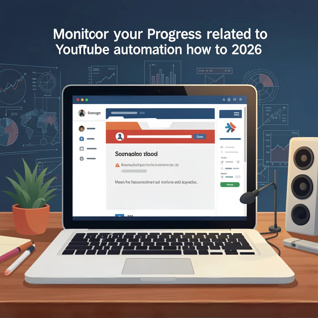 Step 6: Illustration for step: Monitor your progress related to youtube automation how to do? in 2026, profe