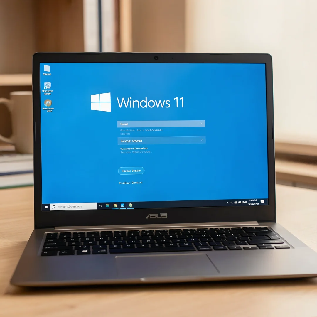 Step 6: Windows 11 out of box experience setup screen on ASUS laptop first boot