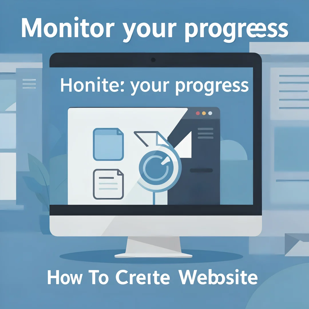 Step 6: Illustration for step: Monitor your progress related to How To Create WordPress Website, professiona