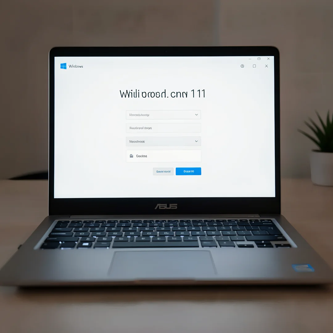 Step 6: Windows 11 out of box experience setup screen on ASUS laptop first boot