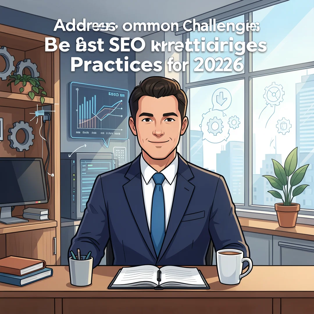 Step 7: Illustration for step: Address common challenges related to Best SEO Practices for 2026, professiona