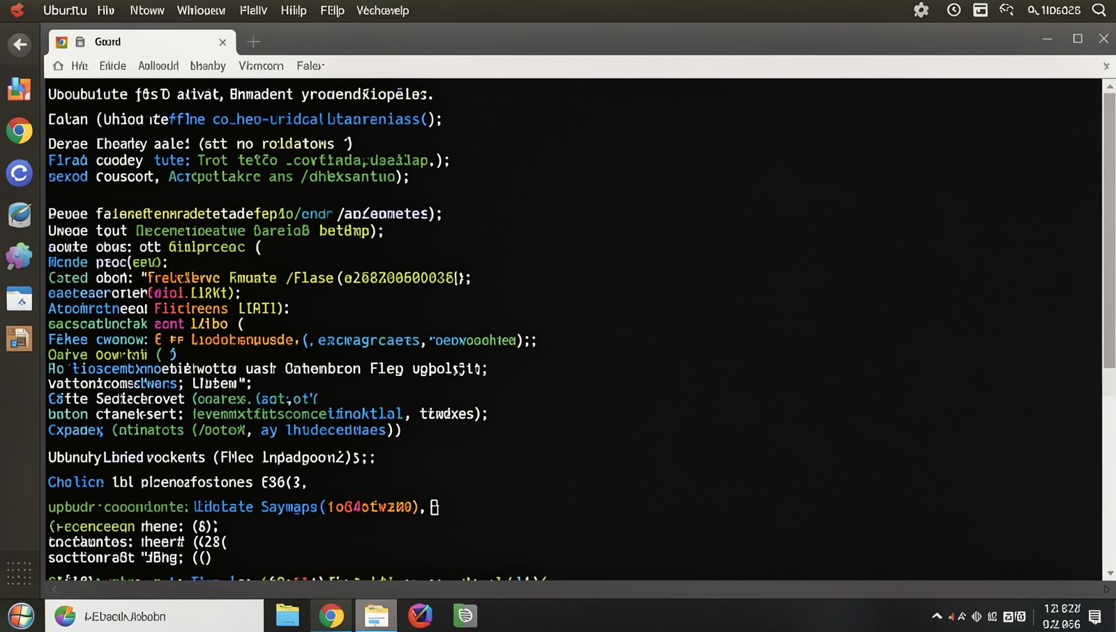 Realistic computer screen showing file upload process in Linux desktop environment.