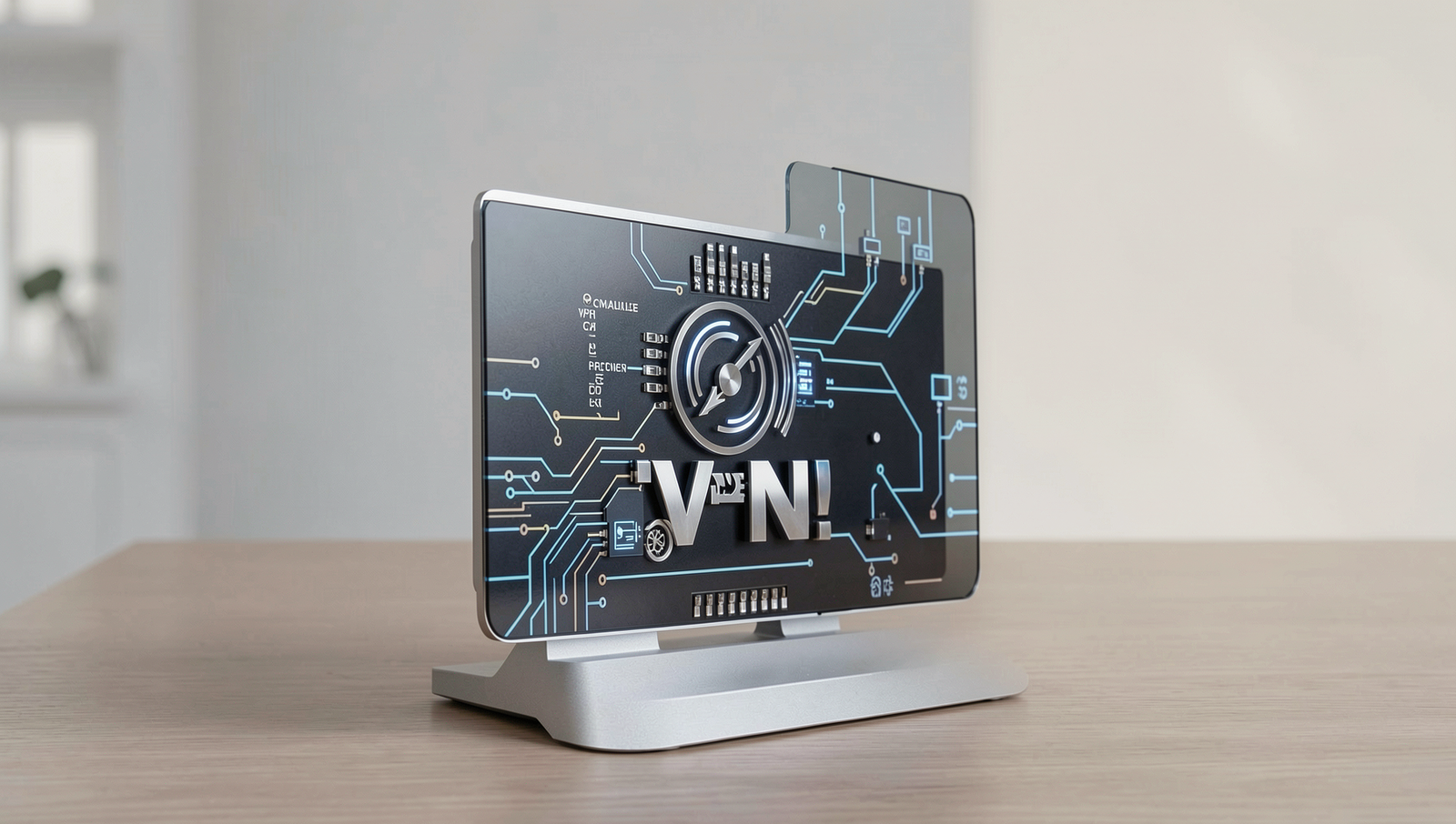 Detailed diagram explaining VPNs and their protective features against online threats.