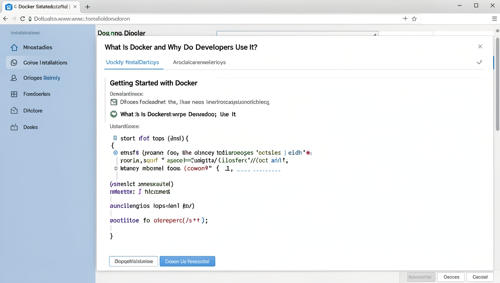 Screenshot of Docker installation process in command line interface