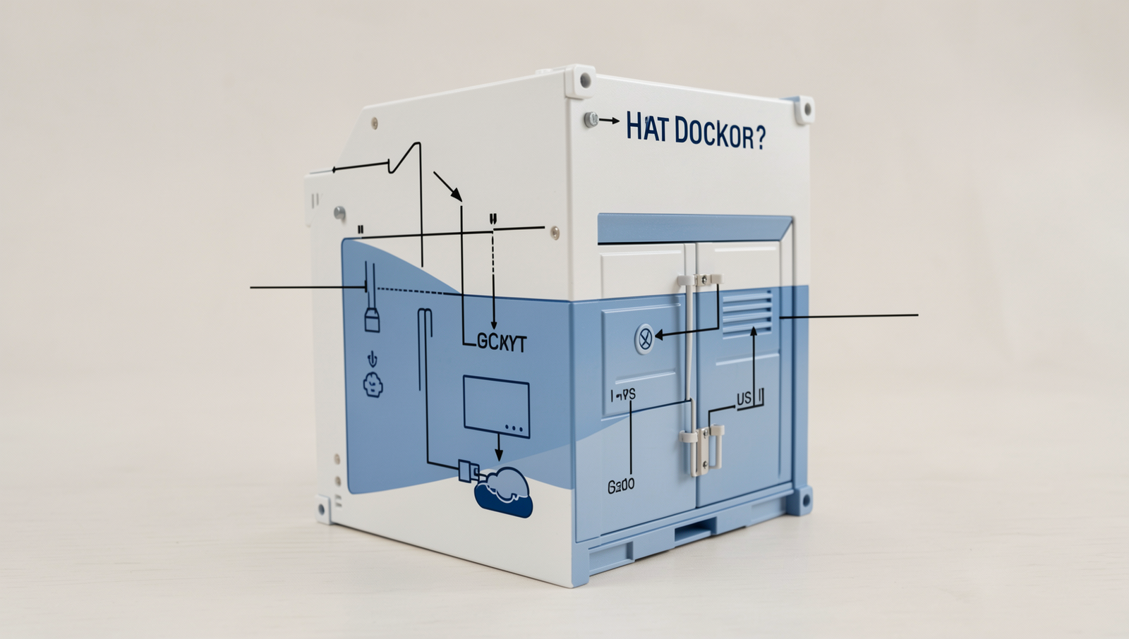 Detailed diagram illustrating Docker's architecture and containerization process.