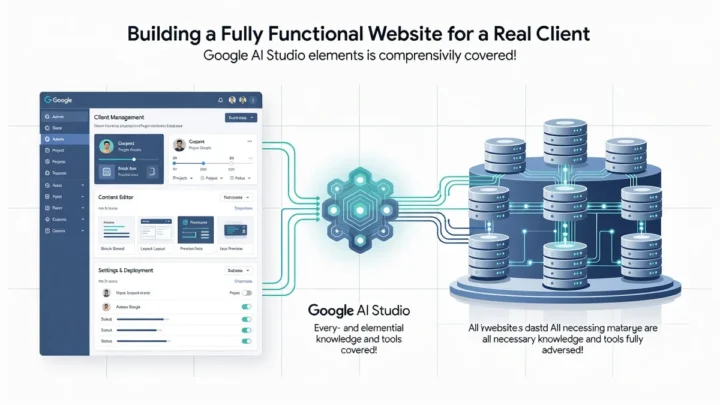Featured image: Professional featured image for: Build a Fully Functional Website for a Real Client With Google Ai S