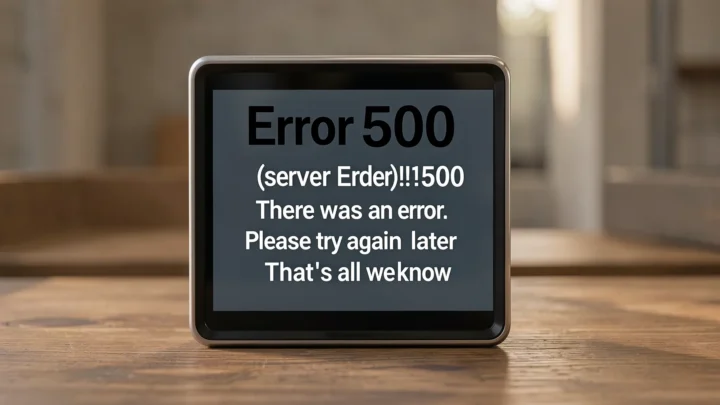 Error 500 (Server Error)!!1500.That’s an error.There was an error. Please try again later.That’s all we know. — visual for error
