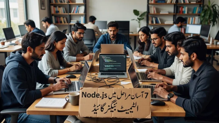 7 آسان مراحل میں Node.js الٹیمیٹ بیگنر گائیڈ — visual for node