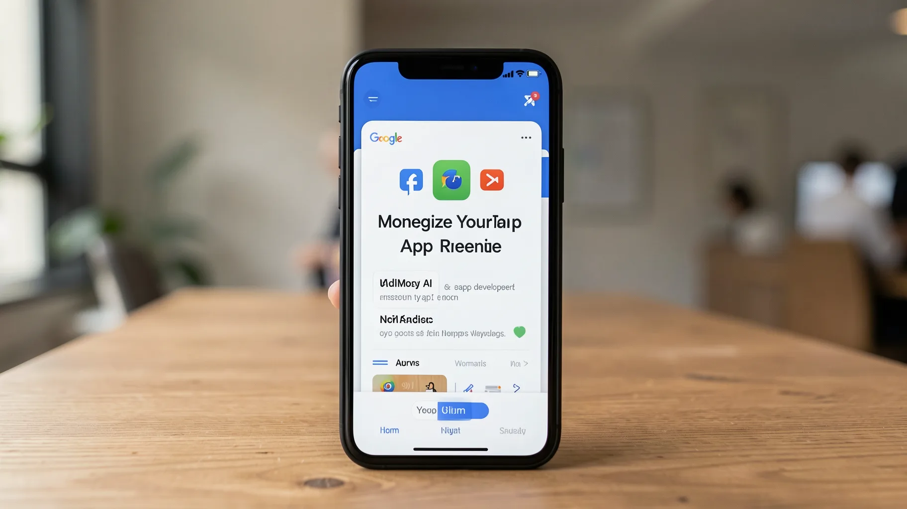 It allows app developers to earn revenue by displaying advertisements… — visual for app