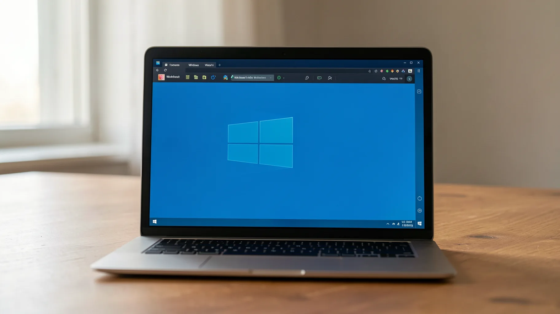 First, I'll start the regular Windows installation so you can… — visual for windows