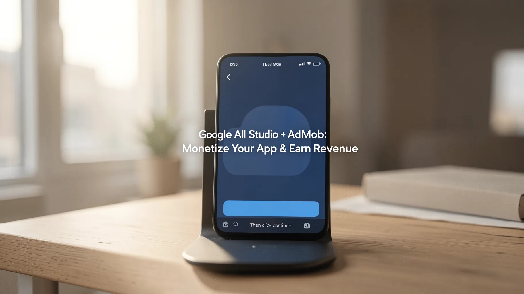 Then click continue — visual for app