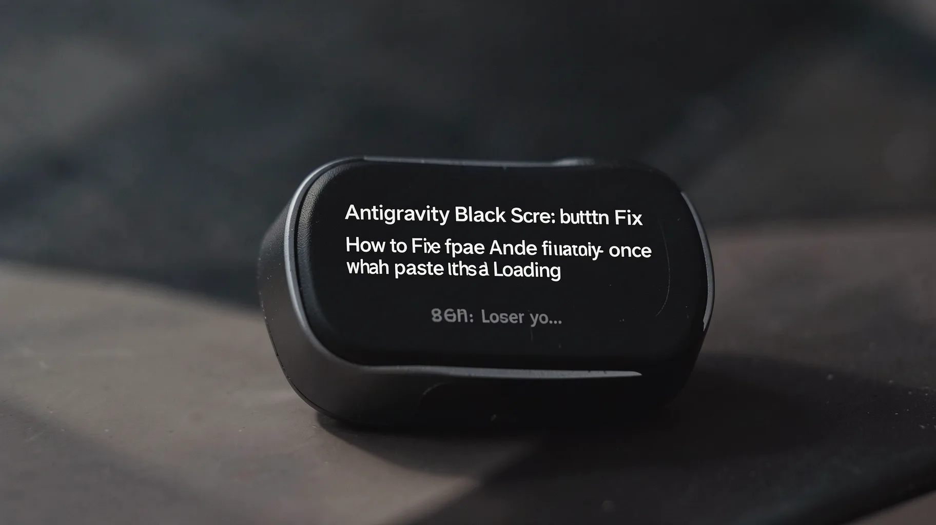 Press the space button once, then paste the text you… — visual for anti-gravity