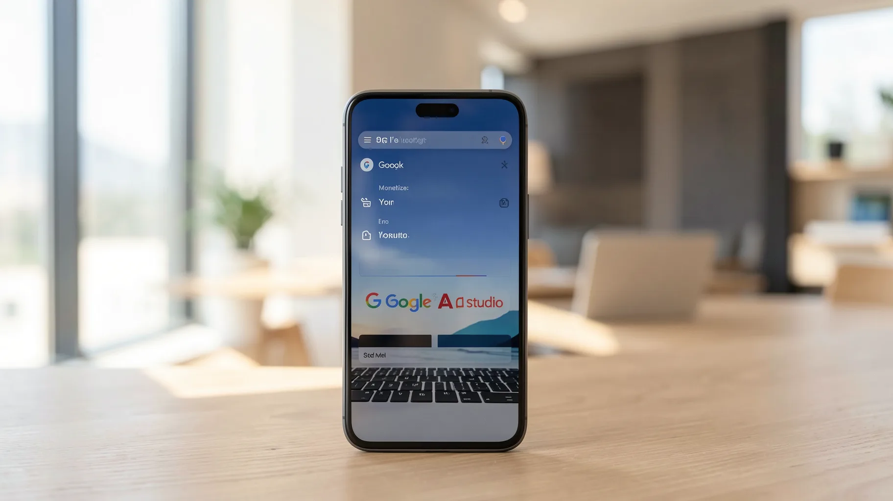 Go back to Google AI Studio — visual for app