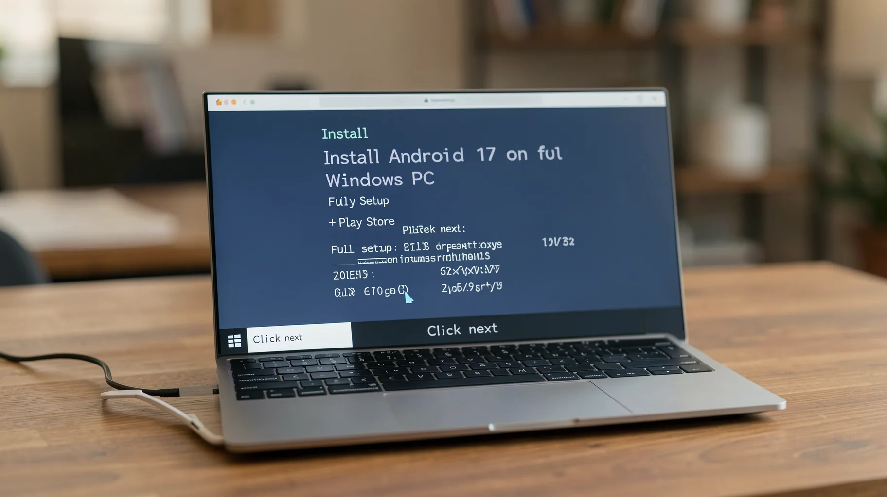 Click next — visual for android