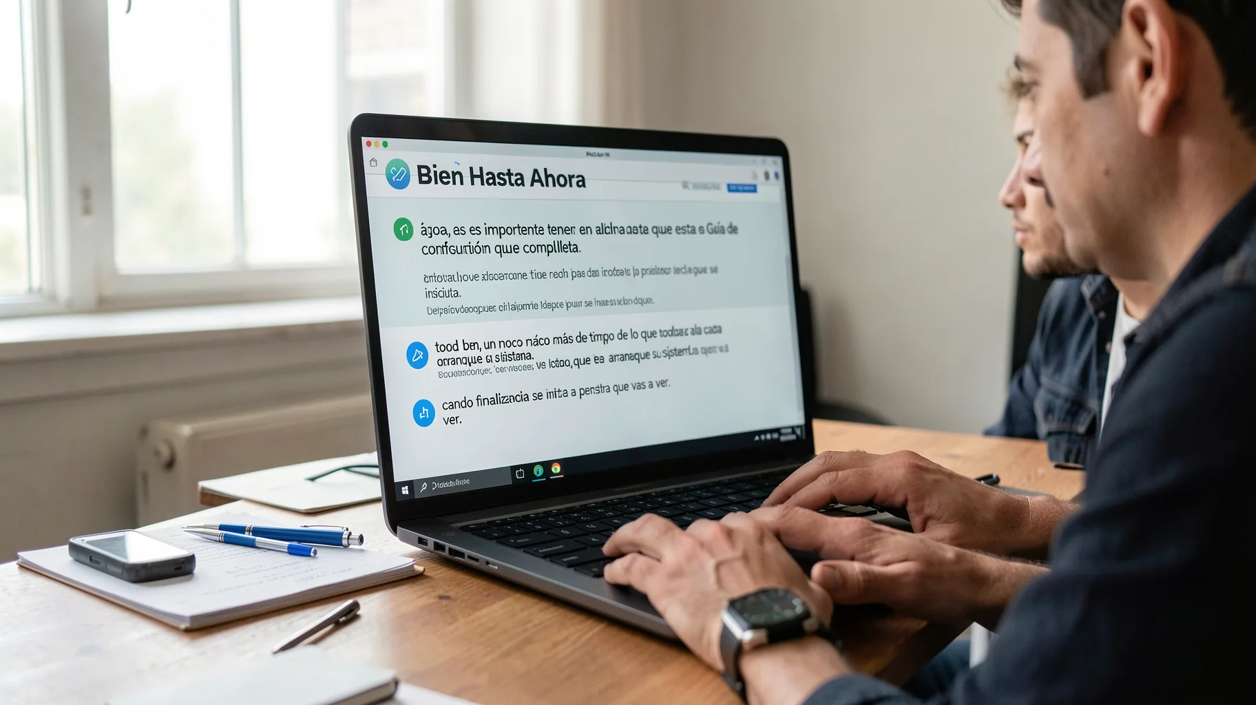 Bien Hasta Ahora — visual for que