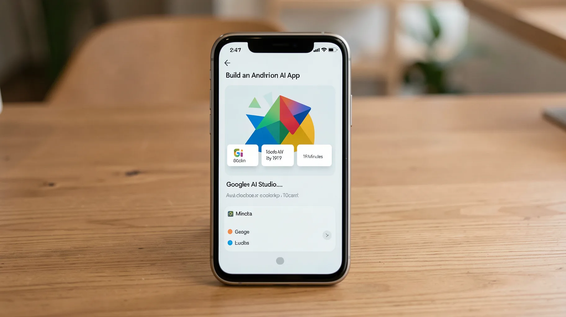 As you can see the app… — visual for now