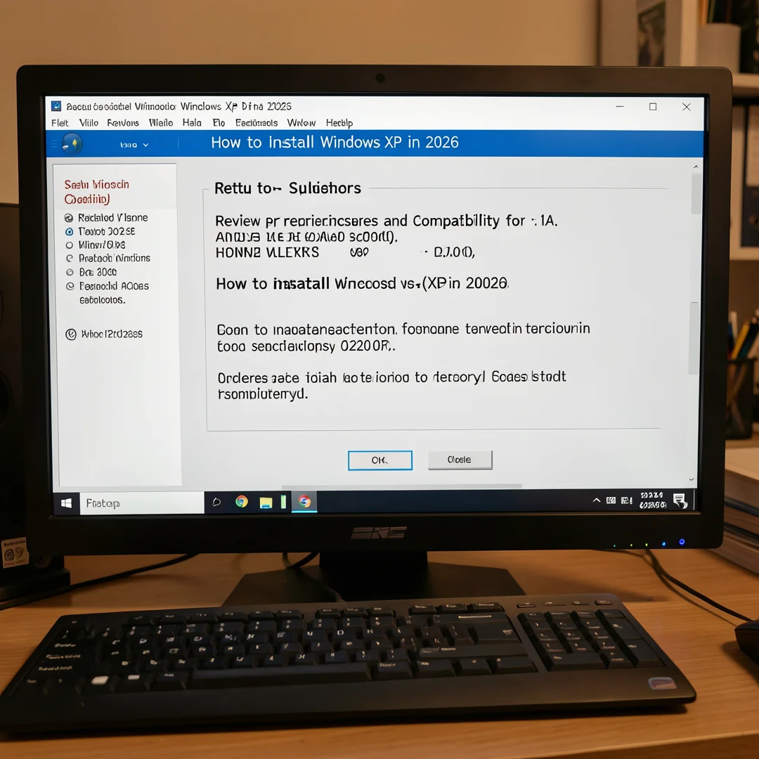 Step 1: Technical tutorial screenshot: Review prerequisites and compatibility for How to install windows xp