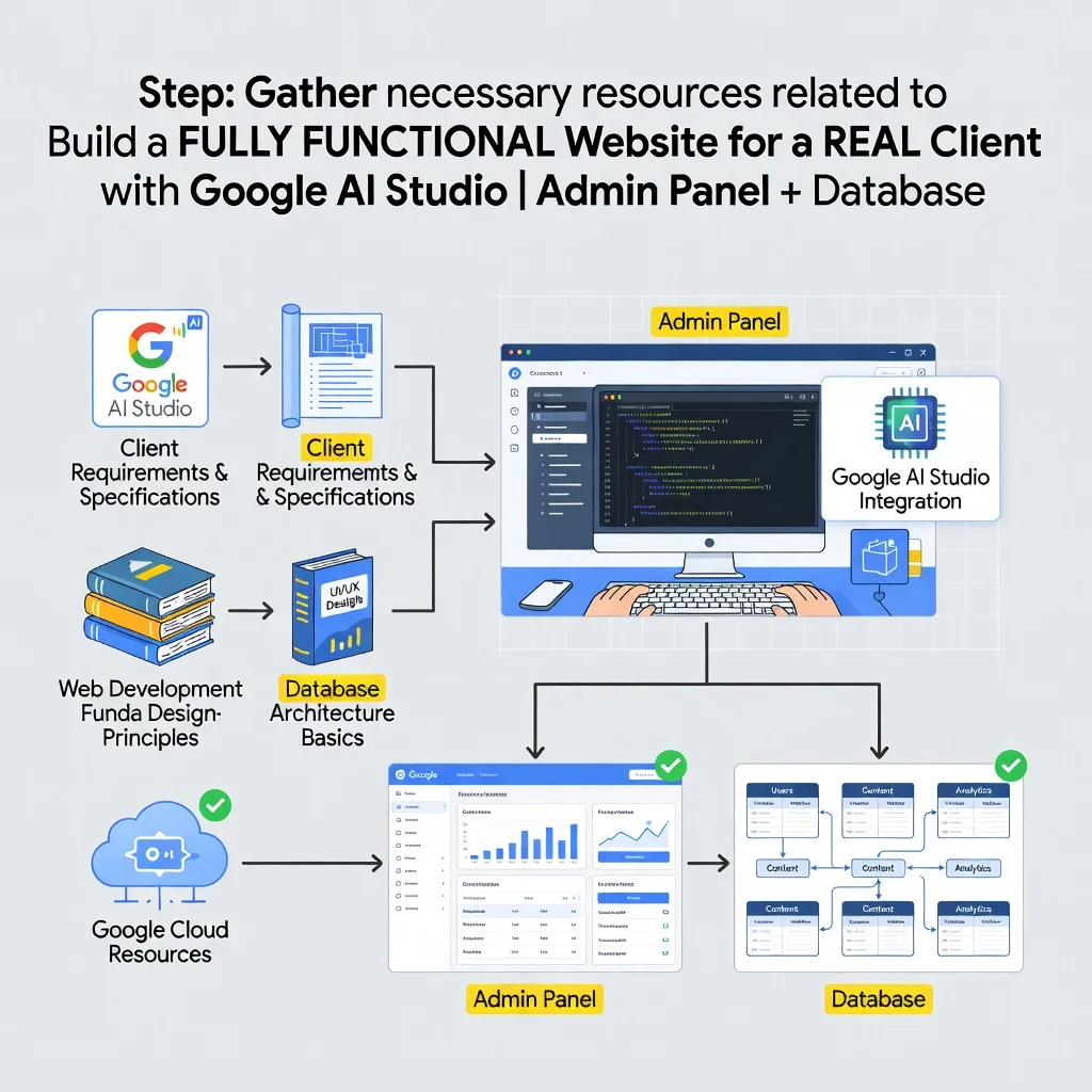 Step 4: Illustration for step: Gather necessary resources related to Build a FULLY FUNCTIONAL Website for a
