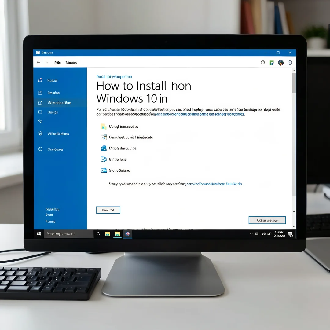 Step 4: Technical tutorial screenshot: Run the main installation procedure for How to install windows 10 in