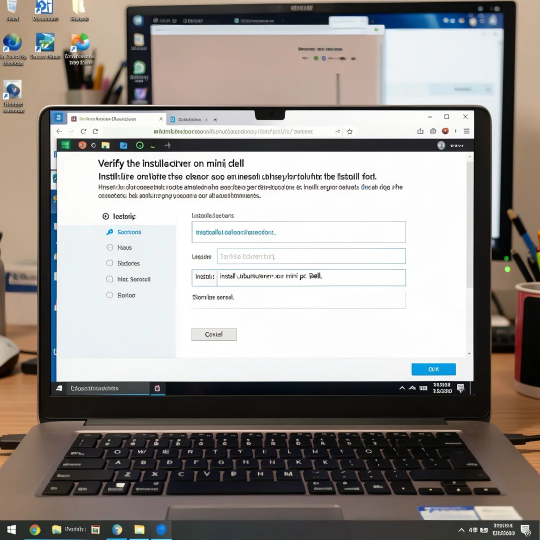 Step 5: Technical tutorial screenshot: Verify the installation for install ubuntu server on mini pc dell, co
