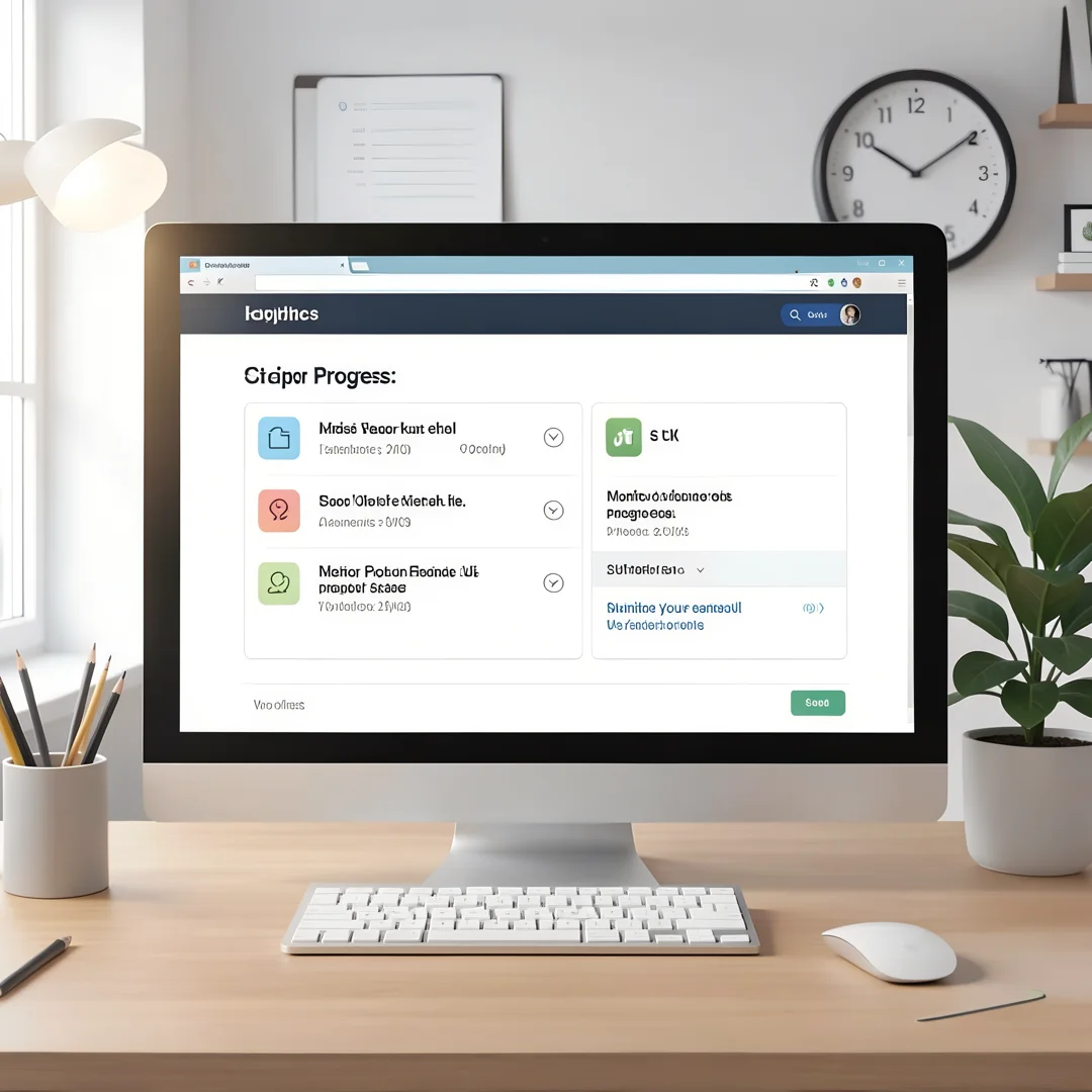 Step 6: Illustration for step: Monitor your progress related to what is ui and a theme, professional educati