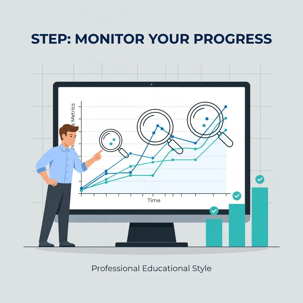 Step 6: Illustration for step: Monitor your progress related to Build a FULLY FUNCTIONAL Website for a REAL