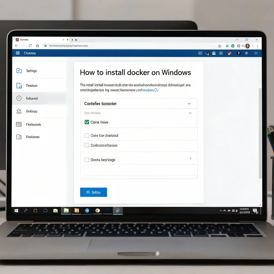 Step 3: Technical tutorial screenshot: Configure core settings for How to install docker on windows, compute
