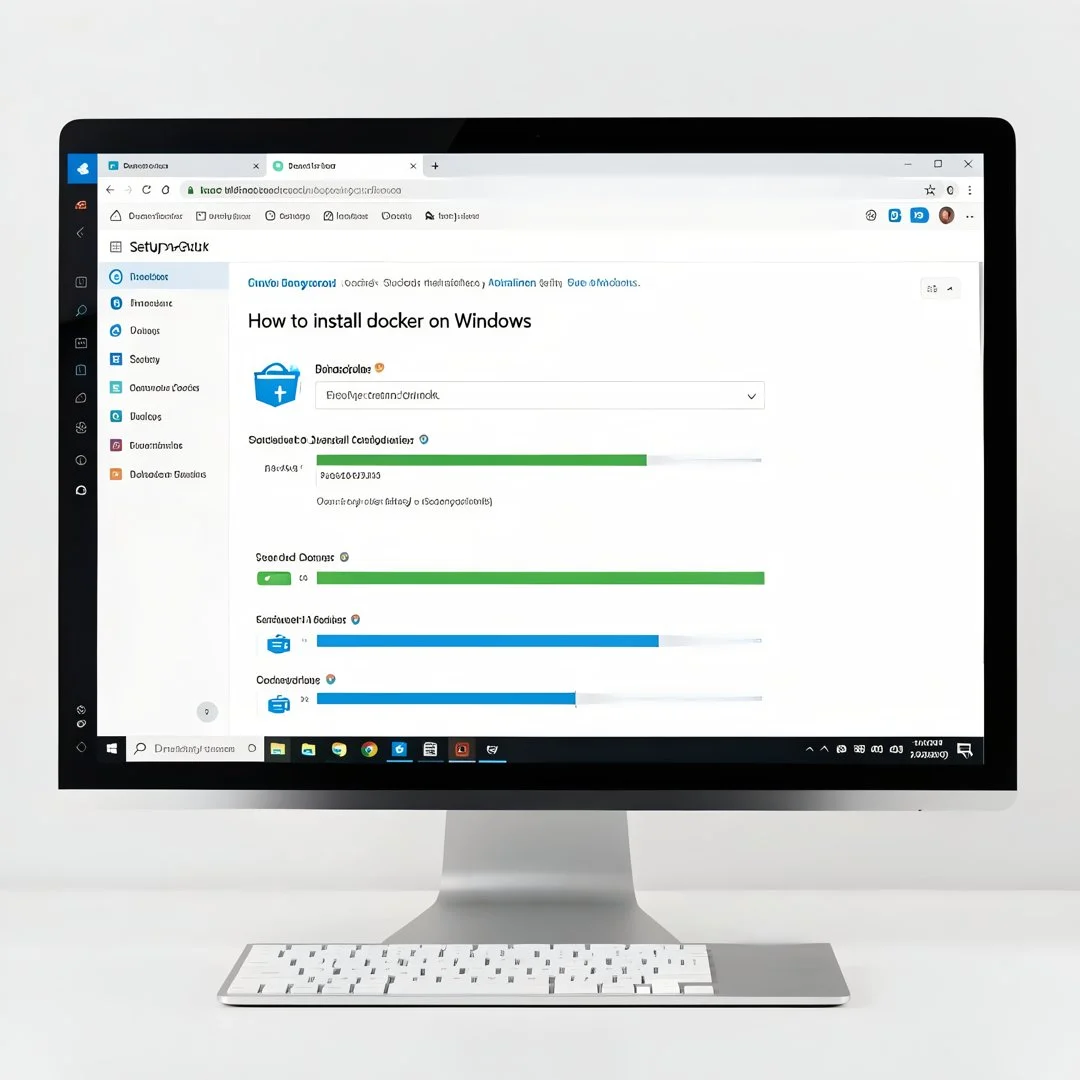 Step 8: Technical tutorial screenshot: Document and maintain the setup for How to install docker on windows,